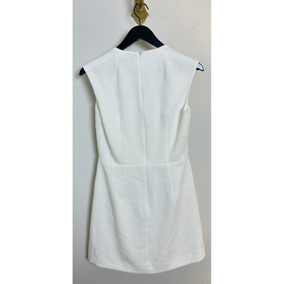 FRENCH CONNECTION Ruth Whisper A-Line Dress in Summer White Size US 8 - Picture 8 of 12